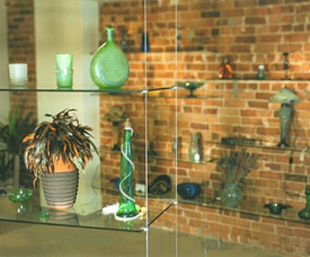 Aluminum Cable Systems Floating Shelf Rod Hanging Glass Shelf Kits
